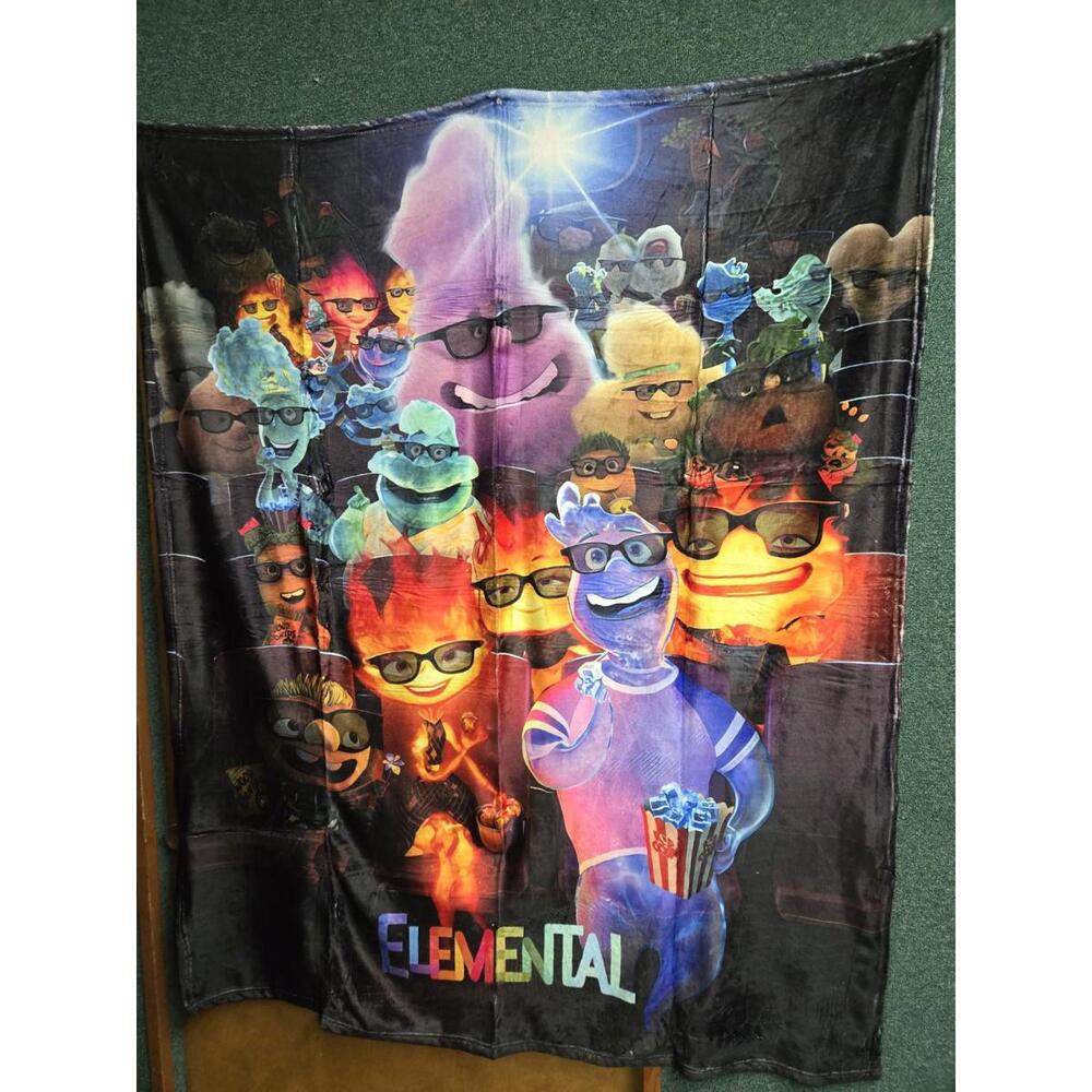 Elemental Character Soft Silky Fleece Throw 50"x60" Kids Blanket